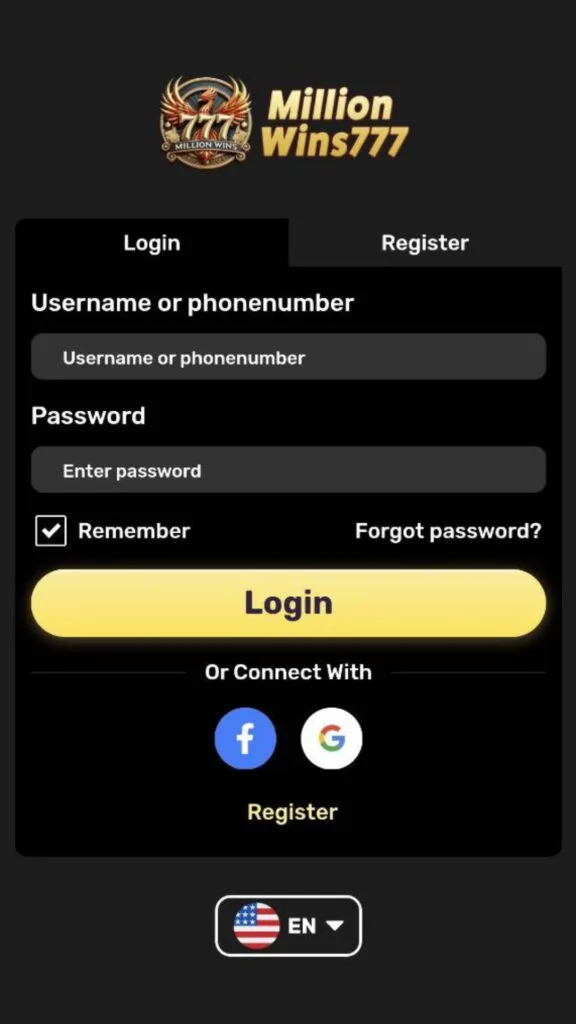 MillionWins777 Casino Login